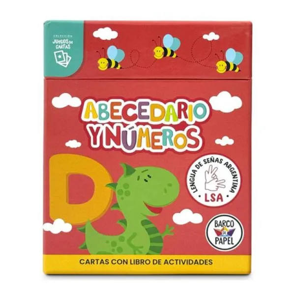 Abecedario y números - cartas con libro de actividades