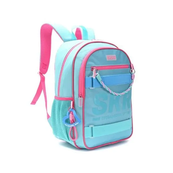 Mochila 17" espalda cromatico verde agua Skora