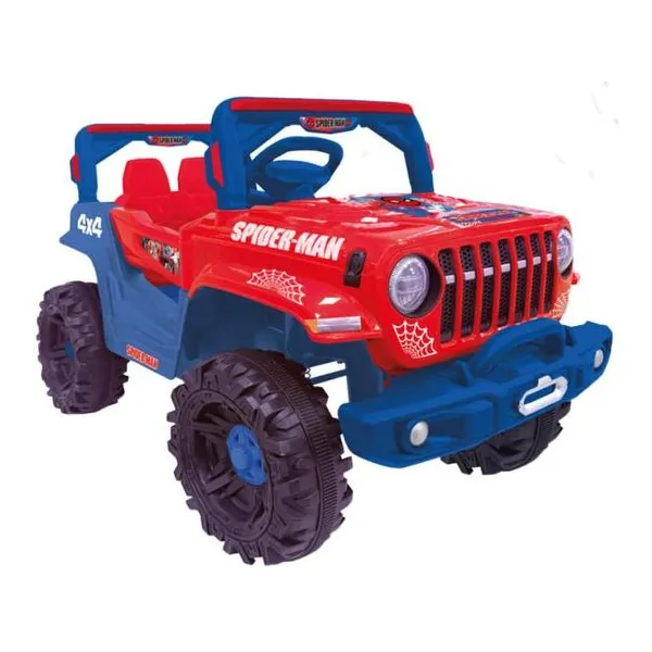 Jeep a batería 4x4 a batería Spiderman con luz, sonido y control remoto 12v7a
