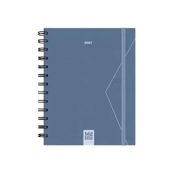 Agenda big life generica n.° 8 diaria espiral minimal 2027