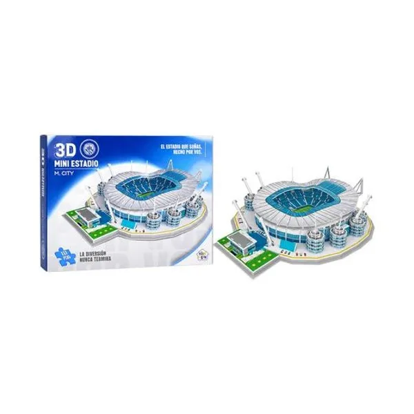 Puzzle 3d estadio manchester city 117 piezas 43x34x12 cm en caja