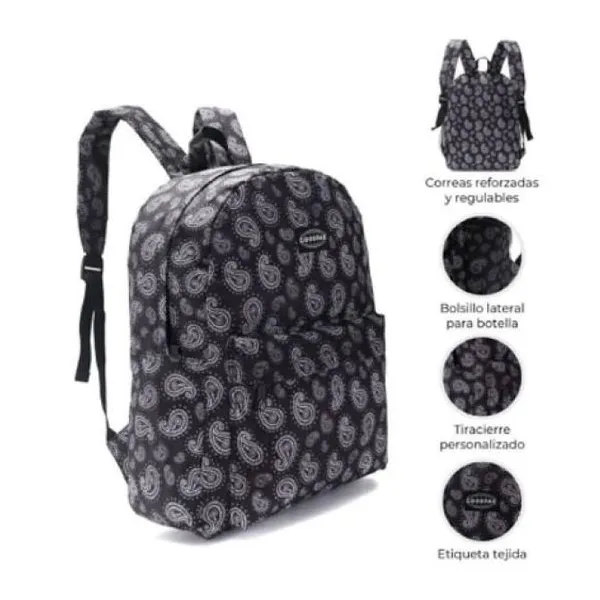 Mochila goodpak print bandana 43 x30 x17, 17