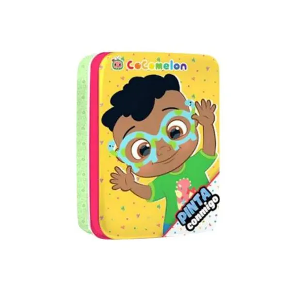 Set editorial vertice lata pinta conmigo cocomelon