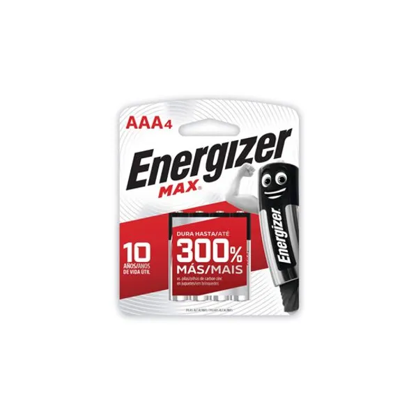 Pilas alcalinas Energizer aaa bl.x 4 u.e92 bp4