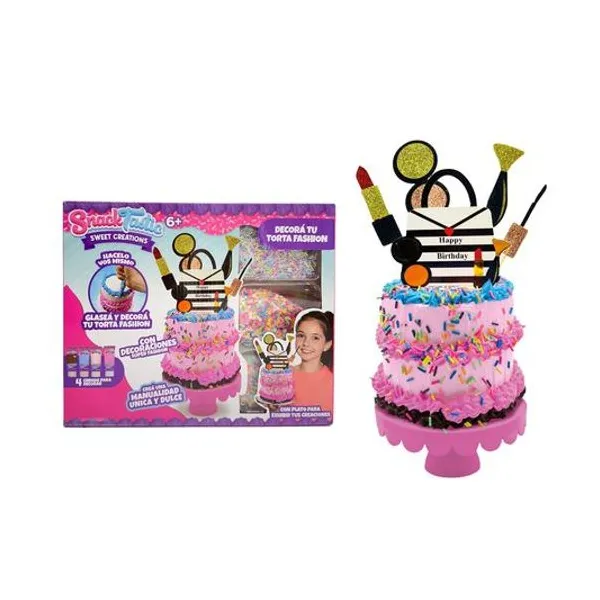 Set decora tu torta fashion snacktastic Juliana en caja 31x25x8 cm