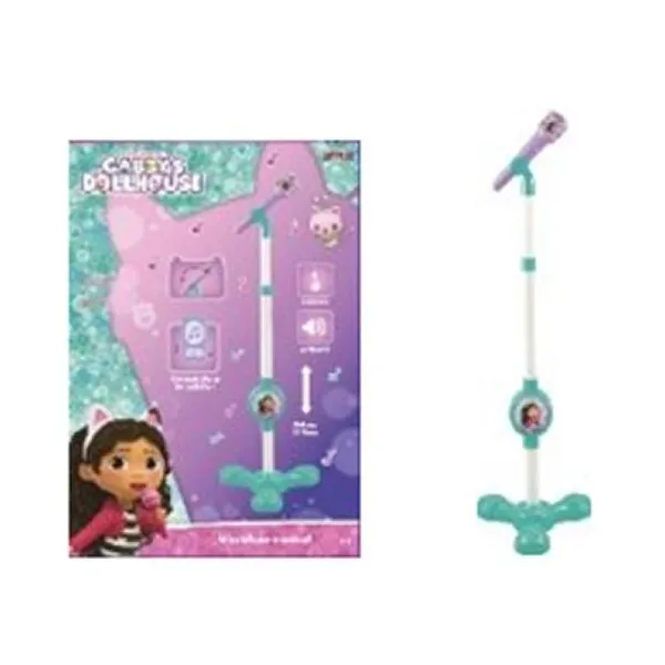 Microfono a pilas gabby dollhouse 21 x7 x31 cm