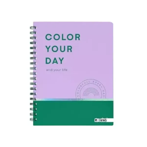 Cuaderno espiral a5 Mooving pastel block t/dura 80 hjs.raya