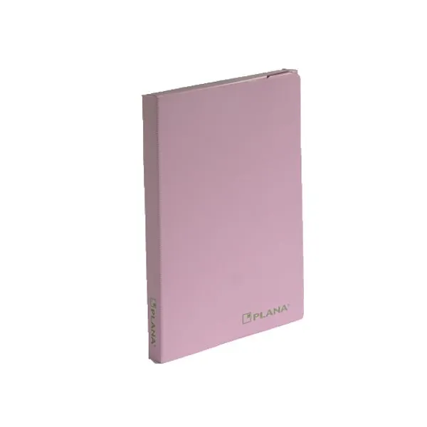 Caja plástica plana con elas.t/ofic.l/2.5 cmpastel rosa