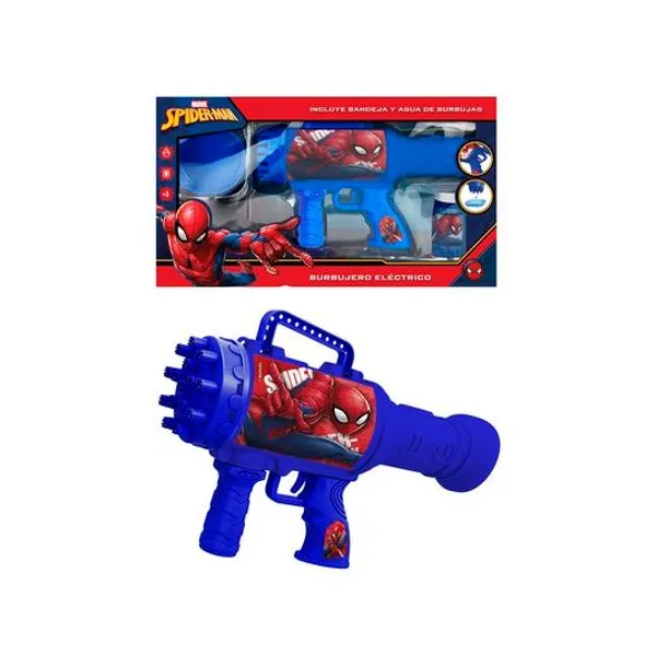 Burbujero a pila Spiderman en caja 40x23x8 cm