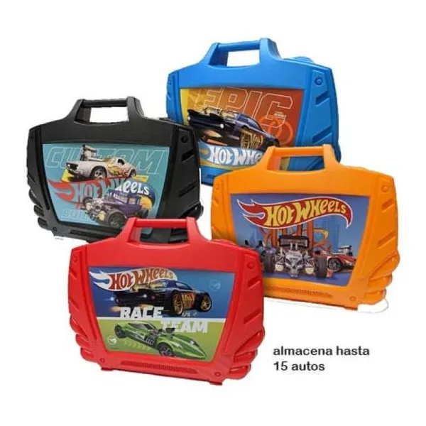 Valija guarda autos Hot Wheels