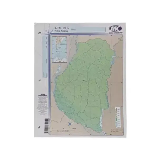 Block mapas m.c.n.° 3 pcia. entre rios fp x40 Uni