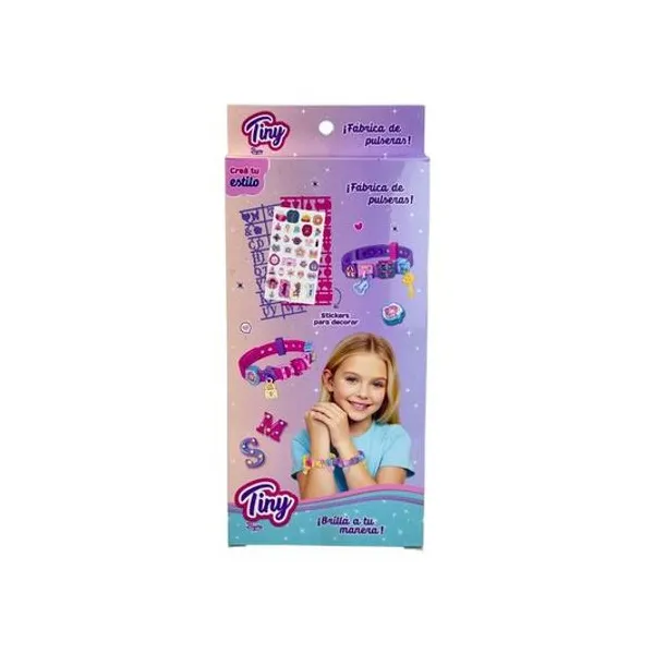 Set para armar pulseras con accesorios en caja 10.5x24x2 cm