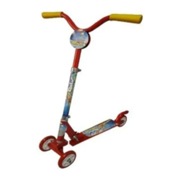 Scooter de 3 ruedas, doble control de manejo y freno trasero
