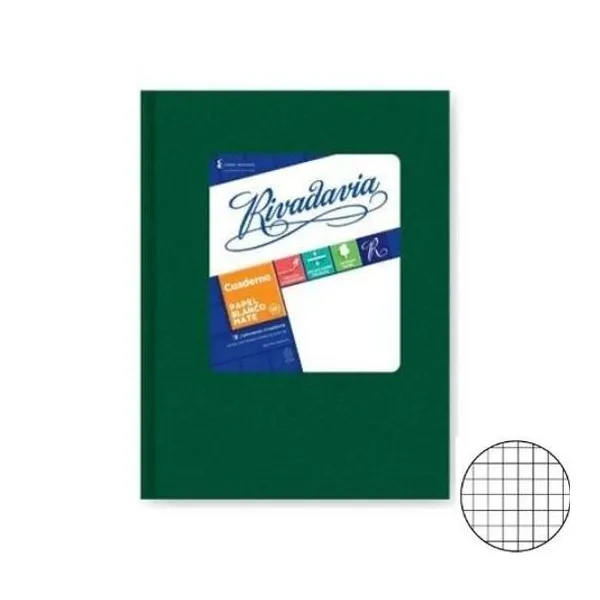 Cuaderno 16x21 cuadriculado t/d araña verde 98h rivada