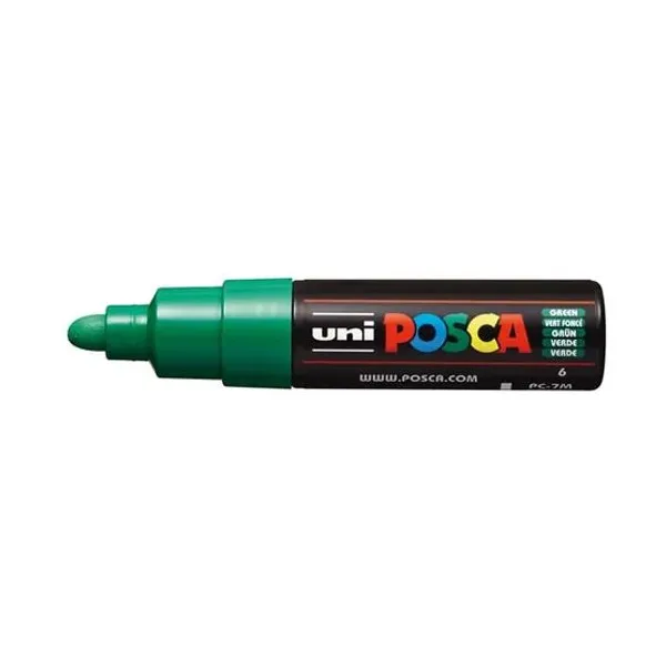 Marcador Uni posca al agua para extra g.verde claro