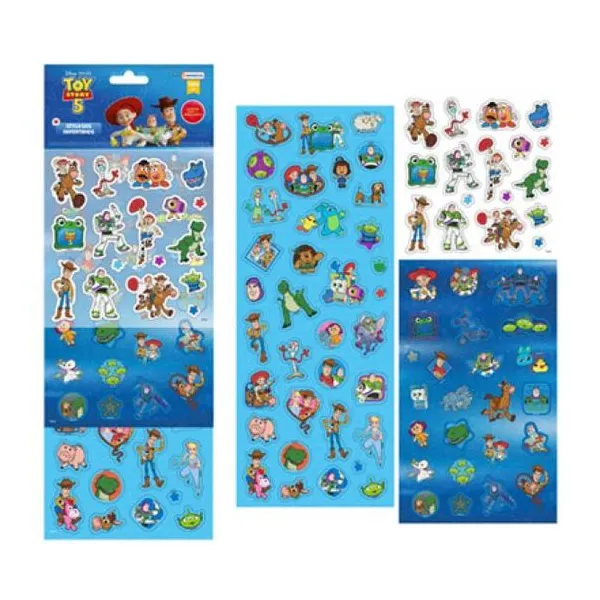 Stickers divertidos, set de 3 planchas de stickers
