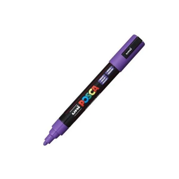 Marcador Uni posca al agua para g.metálico violeta