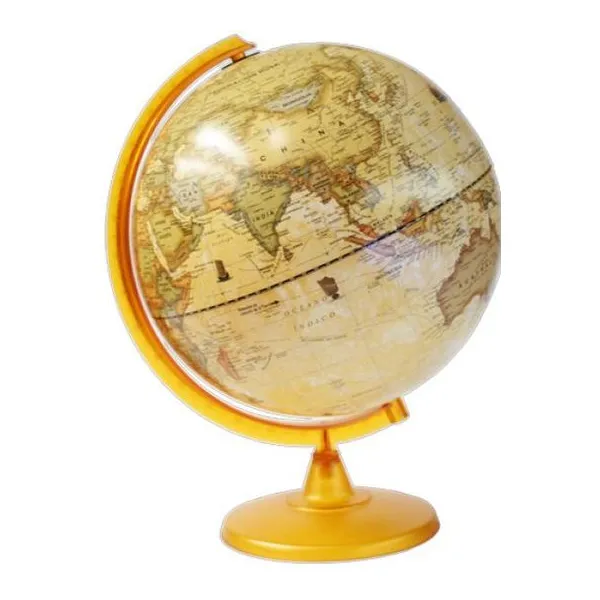 Globo terraqueo 20 cm ø base de plástico antiguo