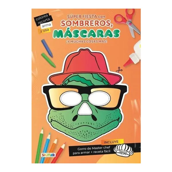 Súper fiesta con sombreros, máscaras ¡y muchas cosas más!