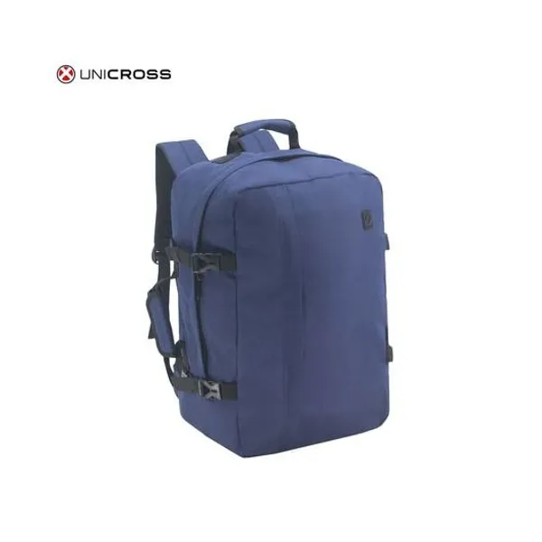 Mochila 19" espalda portanotebook travel azul unicross