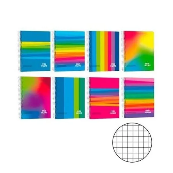 Cuaderno 21x27 cuadriculado 60h t/d con e mis hojas