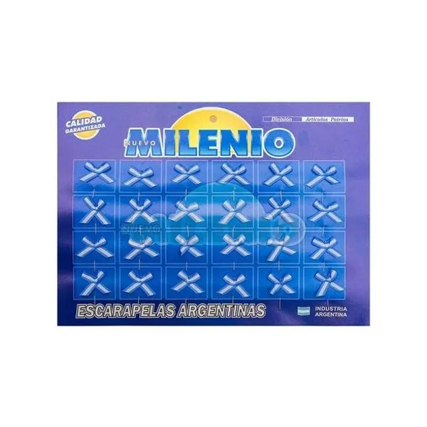 Escarapela moño simple n.° 107 x24 unidades milenio