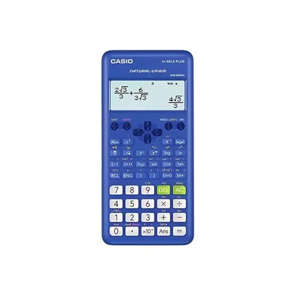 Calculadora científica azul 252 funciones 8x16 cm Casio - fx