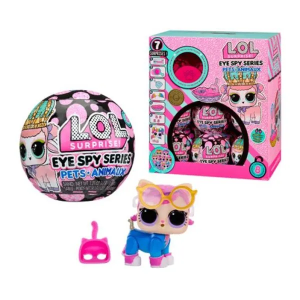 Lol surprise! eye spy series pets 8 cm surtido, cambia de color