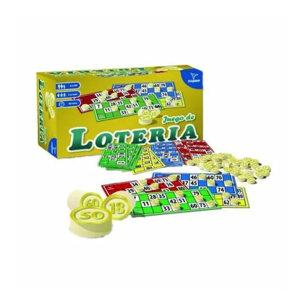 Juego loteria fichas plasticas toto games