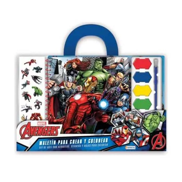 Maletin para crear y colorear Avengers