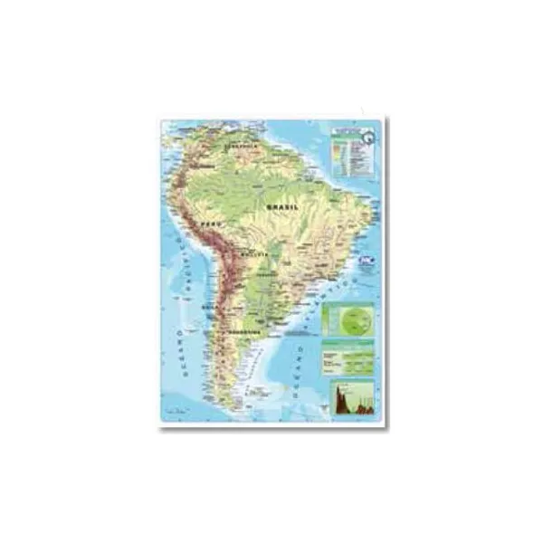Block mapas m.c.n.° 6 América del sur fp 35 x50 x25 unid.