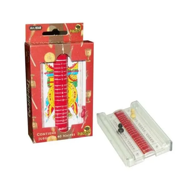 Truquera bisonte cristal con naipe