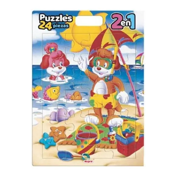 Cubi puzzle manijita 24 piezas playa 2 en 1