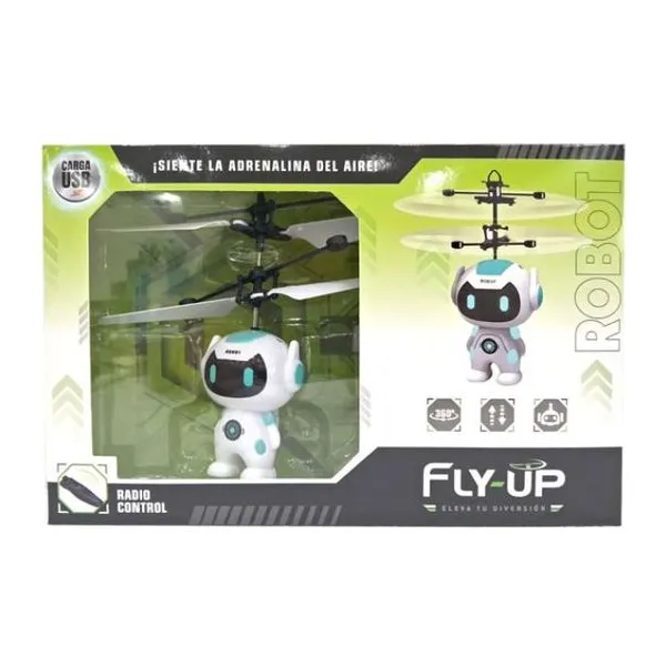 Helicóptero con muñeco a radio control