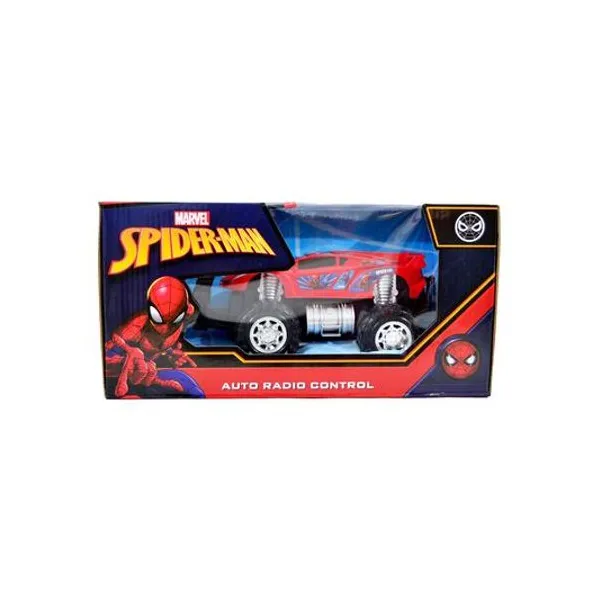 Jeep a radio control Spiderman en caja 33x16x18 cm