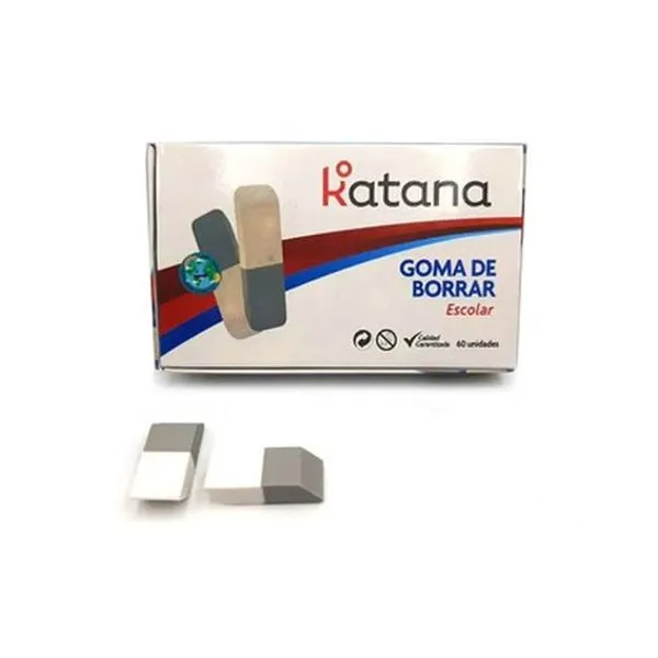 Goma de borrar lápiz/tinta caja x60 Katana