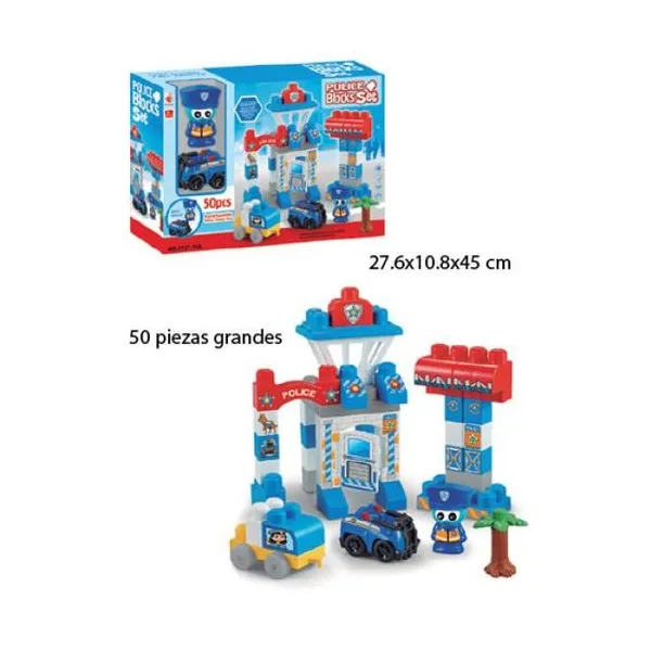 Bloques de construccion "estacion de policias