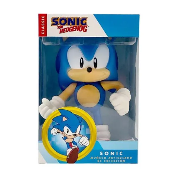 Sonic the headgehog - figura articulada 17 cm sonic
