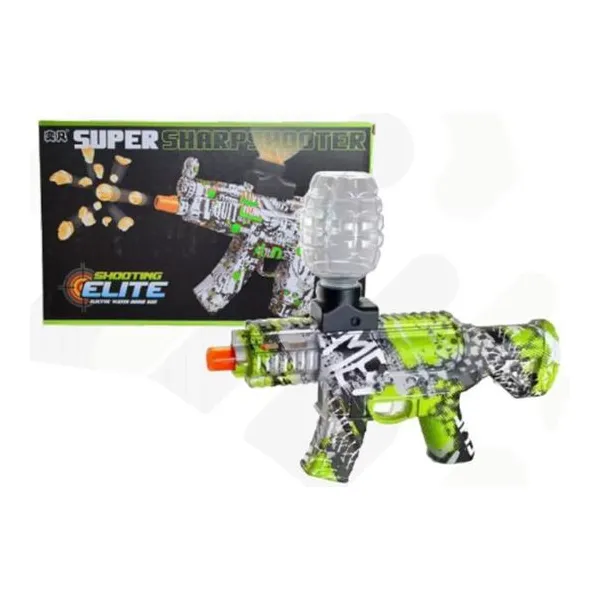 Pistola ak m416 electrica hidrogel verde con accesorios