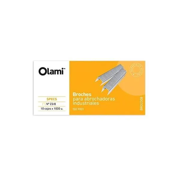 Broche industrial n.° 23/8 caja x1000 unidades olami