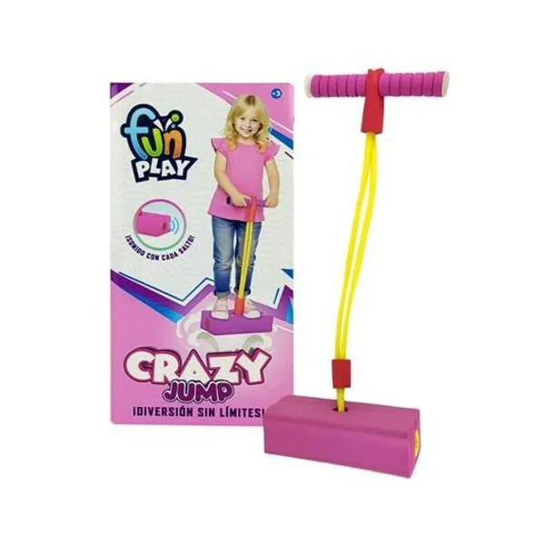 Crazy jump para saltar rosa 50 cm en caja 12x23x11 cm