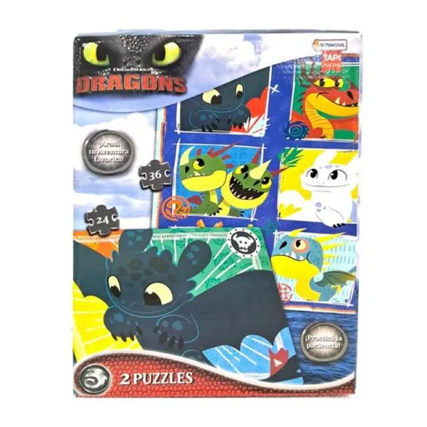 2 puzzles 24 y 36 piezas