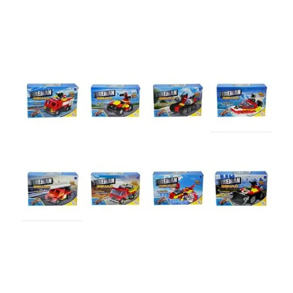 Vehiculo bomberos para armar en caja 14x9 cm x unidad modelos surtidos