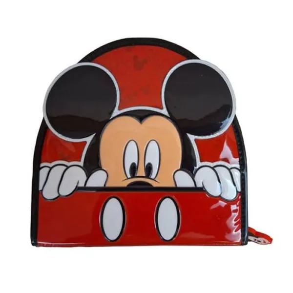 Cartuchera pvc mickey 1 piso, incluye útiles 3/36