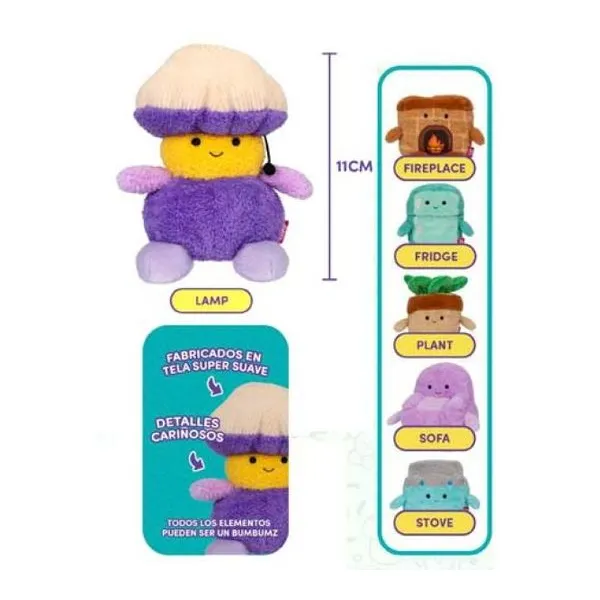 Peluches 11 cm surtido "home bumz