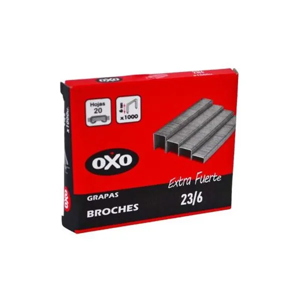 Broche n.° 23/6 caja x1000 unidades oxo