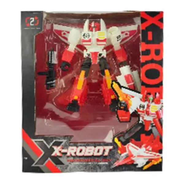 Robot transformer super warrior en caja 30 25 cm