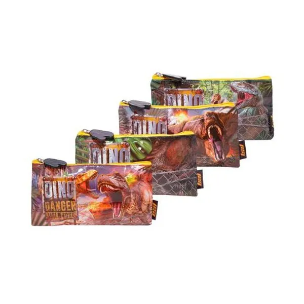 Cartuchera 1 cierre plana dinos 22x12 cm x unidad modelos surtidos lsyd