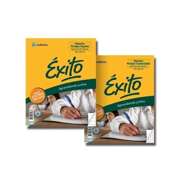 Repuesto carta rayado 96h tradicional Éxito