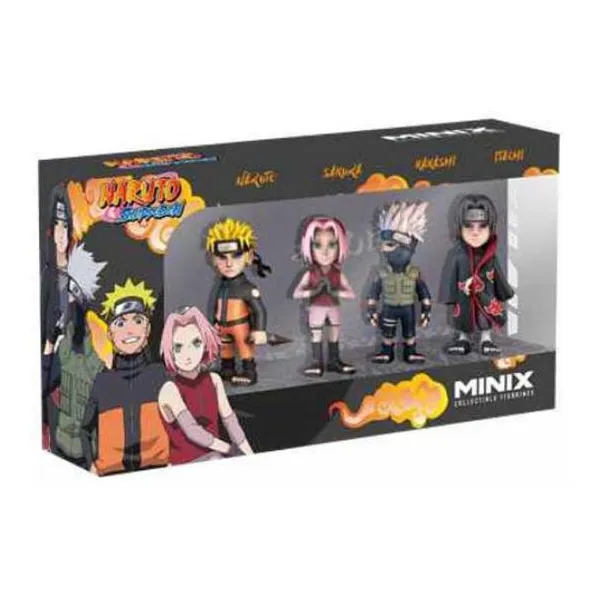 Minix - pack x4 - figuras 7 cm naruto